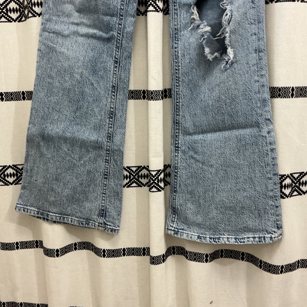 Aeropostale Women's Size 2S High Rise Flare Jeans Distressed Light Wash - Picture 2 of 7